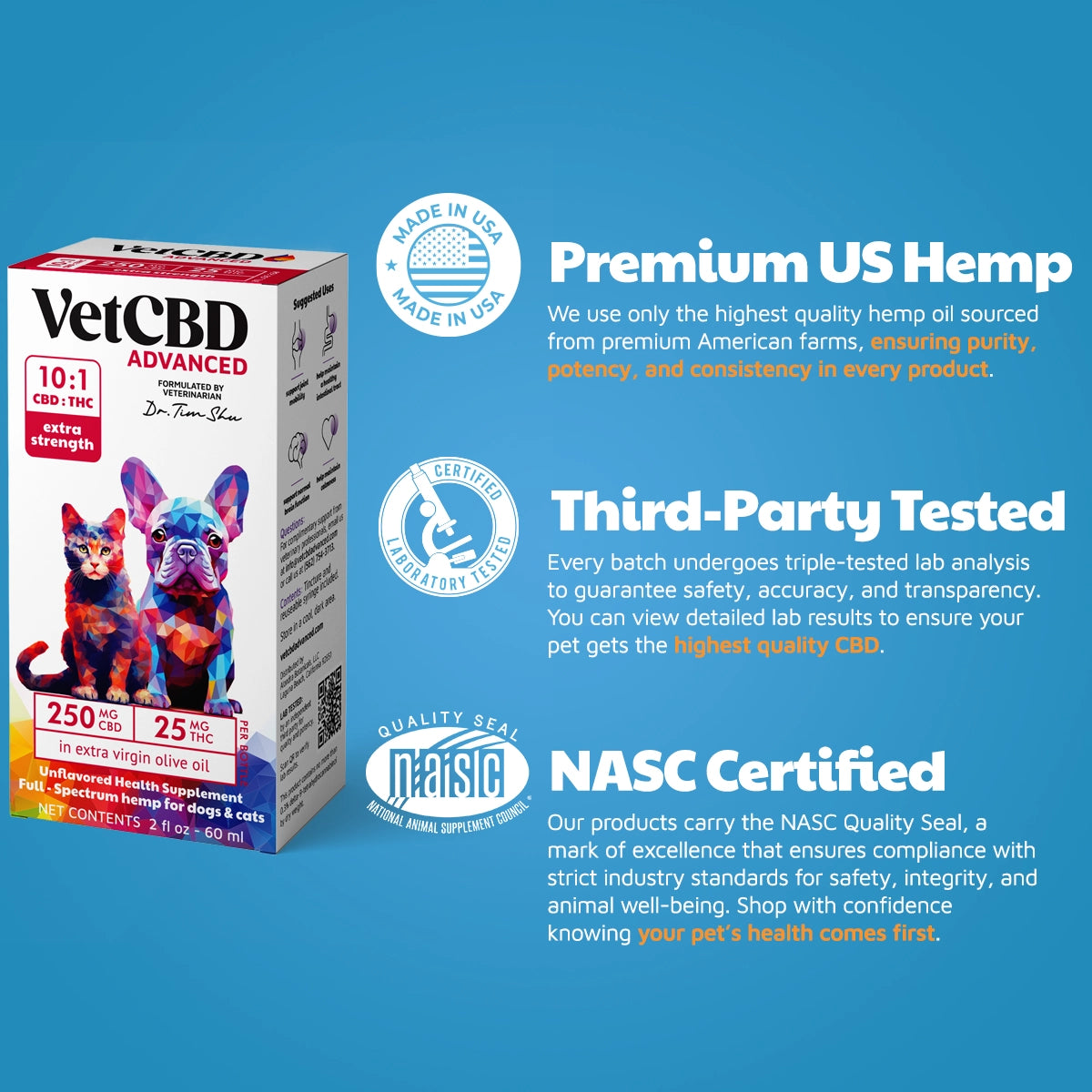Advanced Formula CBD:THC Tinctures