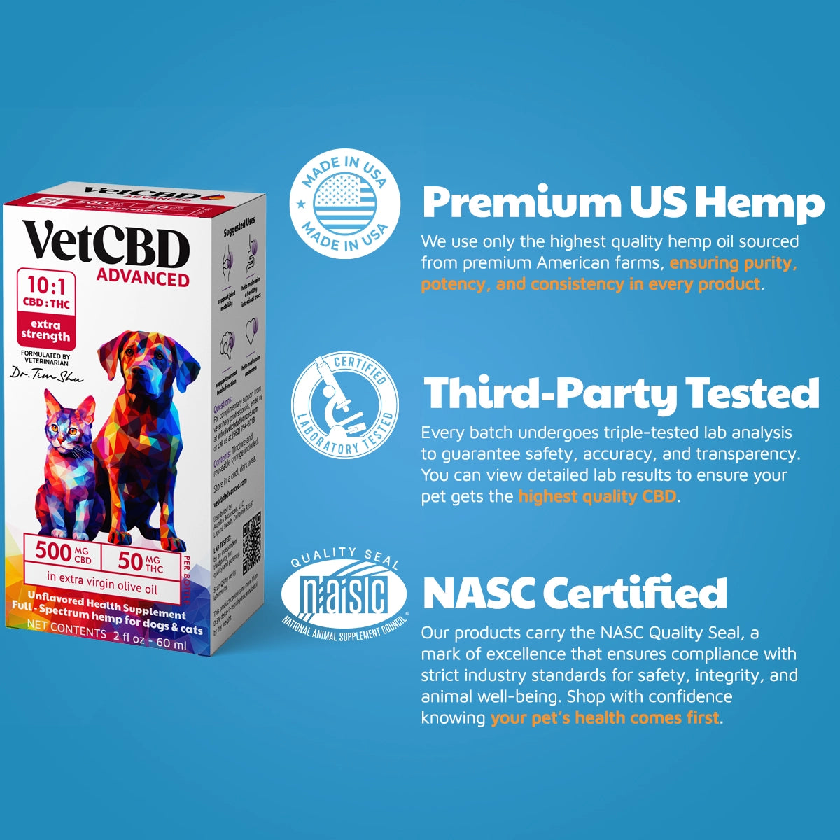 Advanced Formula CBD:THC Tinctures