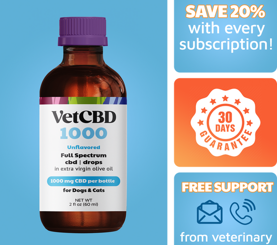 VetHemp Standard Formula Tinctures for Dogs & Cats