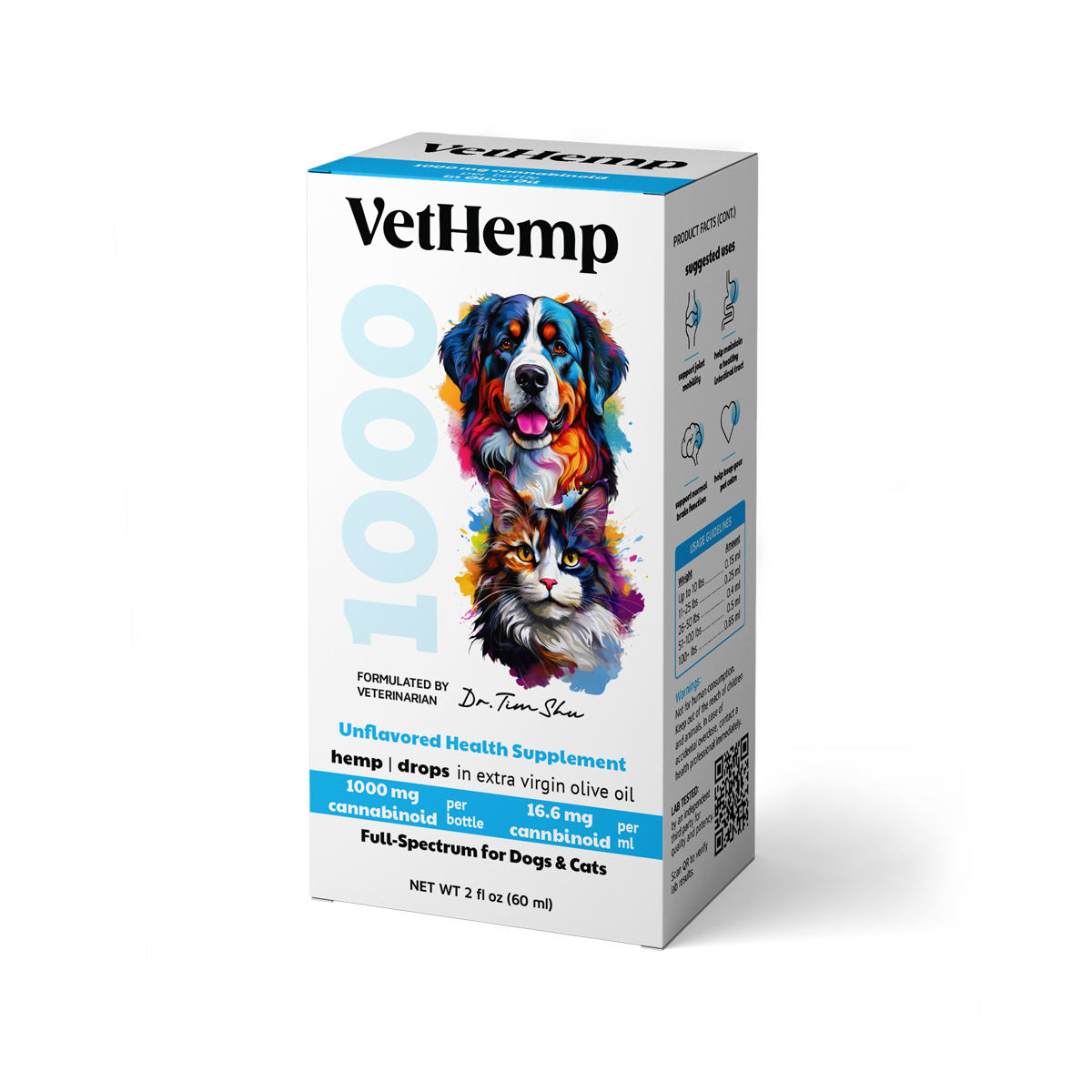 VetHemp Standard Formula Tinctures for Dogs & Cats