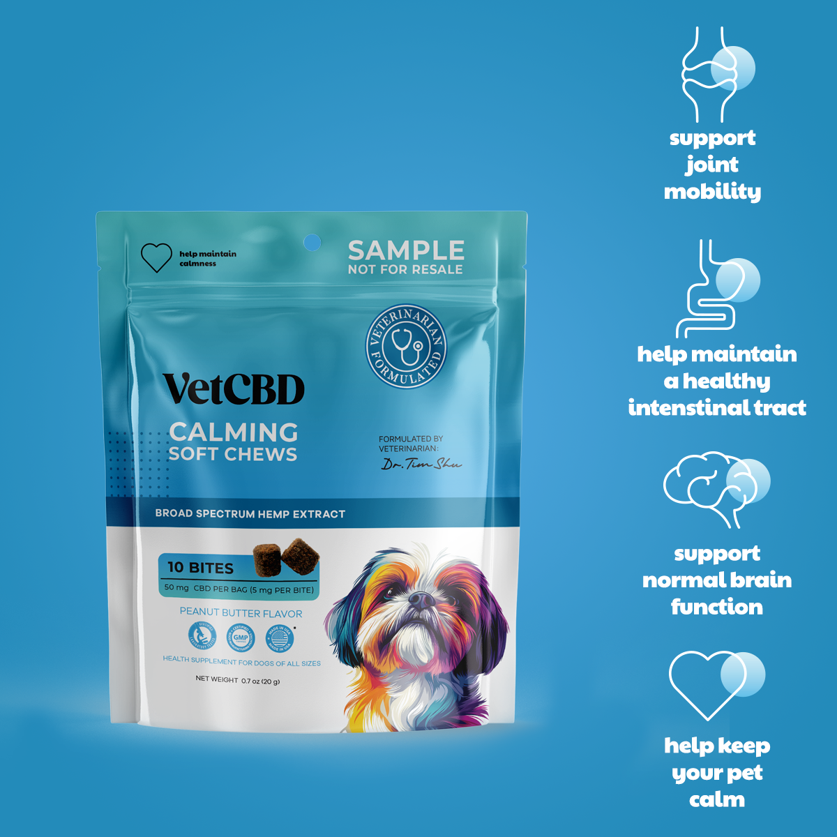 CBD Calming Chews for Dogs 10 Count