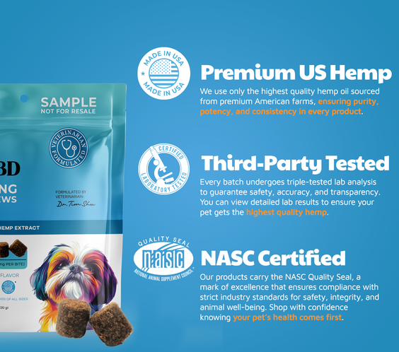 CBD Calming Chews for Dogs 10 Count