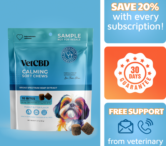 CBD Calming Chews for Dogs 10 Count