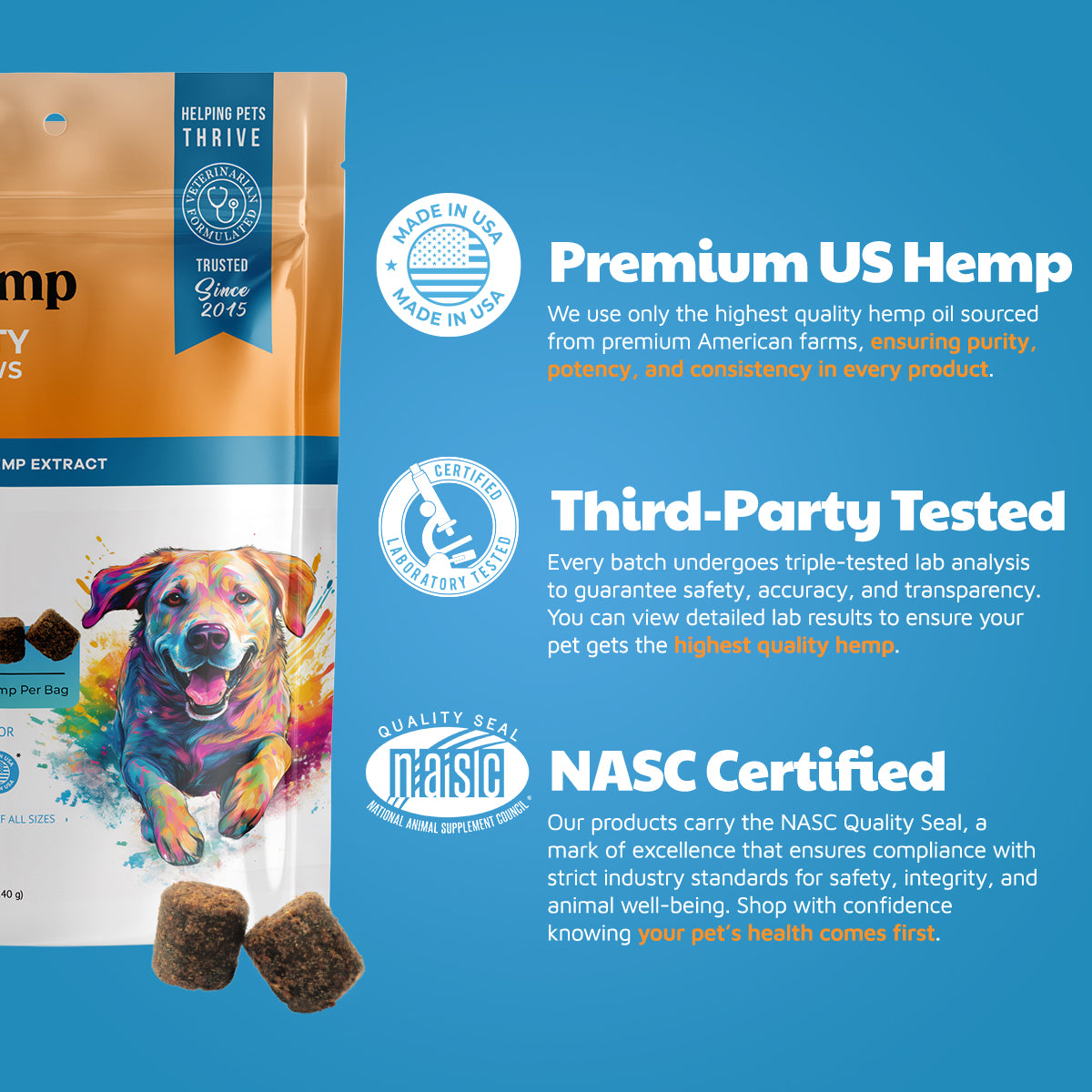 VetHemp Mobility Chews for Dogs