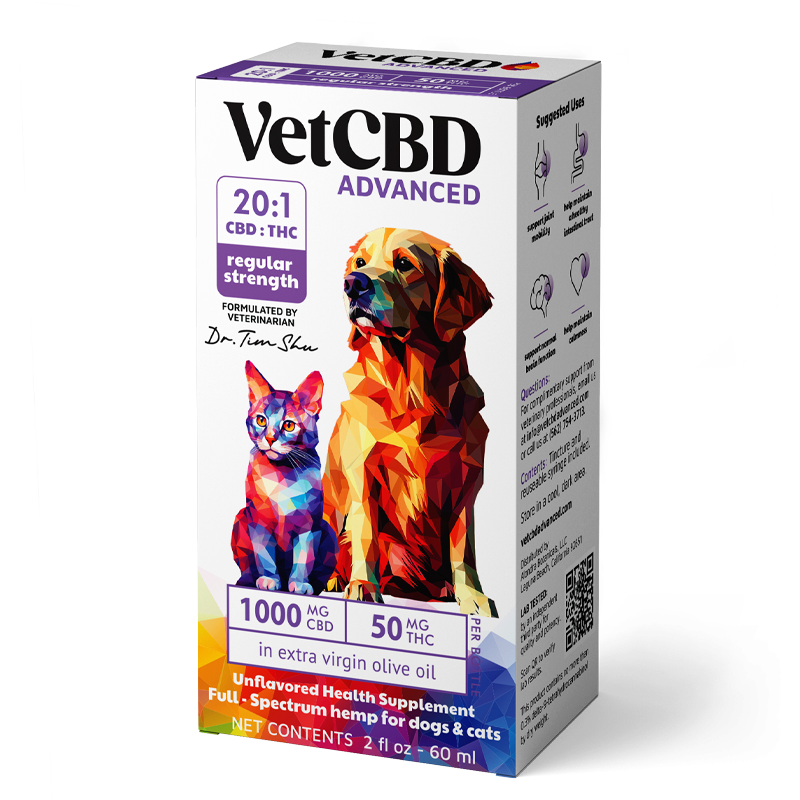 Advanced CBD:THC Tinctures for Dogs & Cats | VetCBD