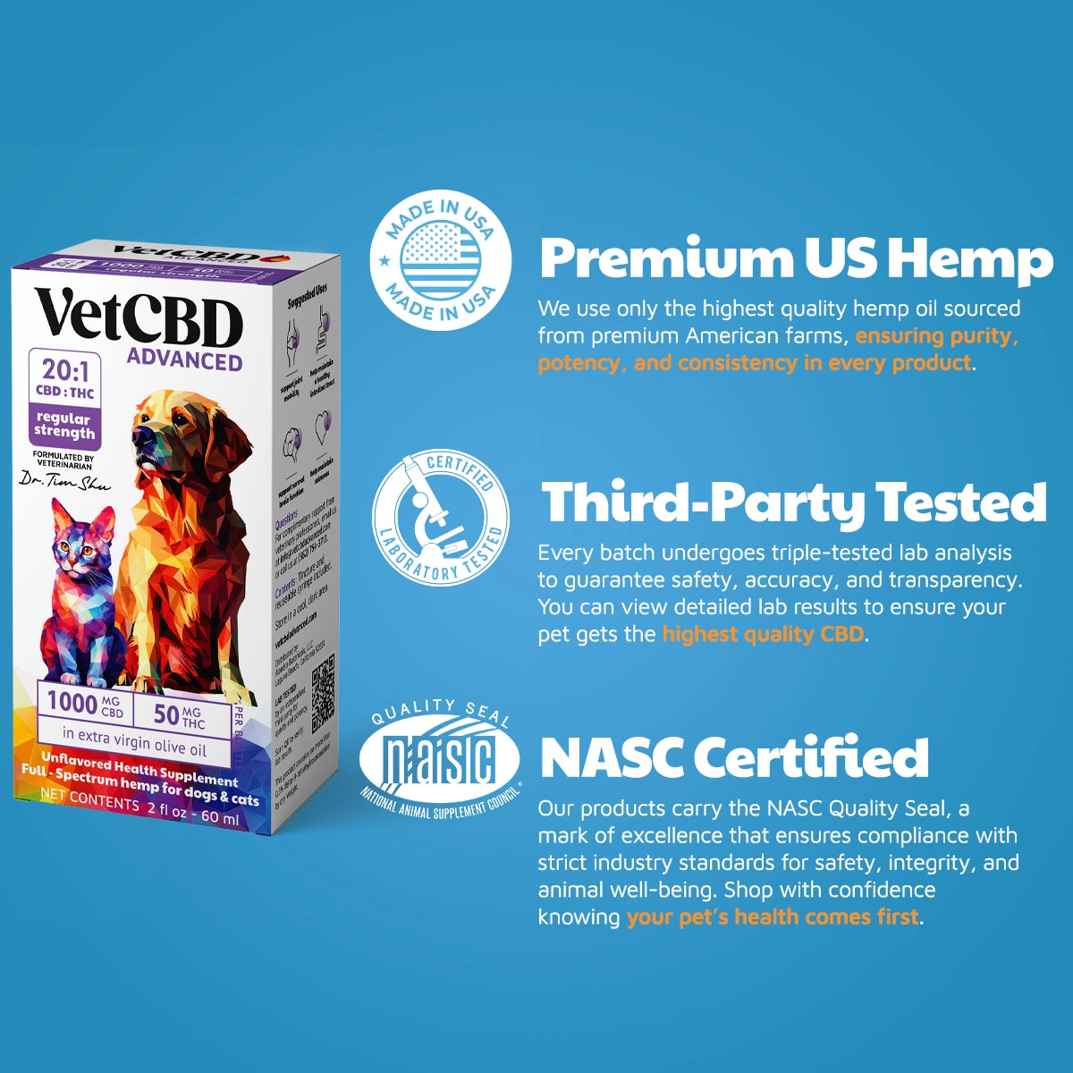 Advanced Formula CBD:THC Tinctures