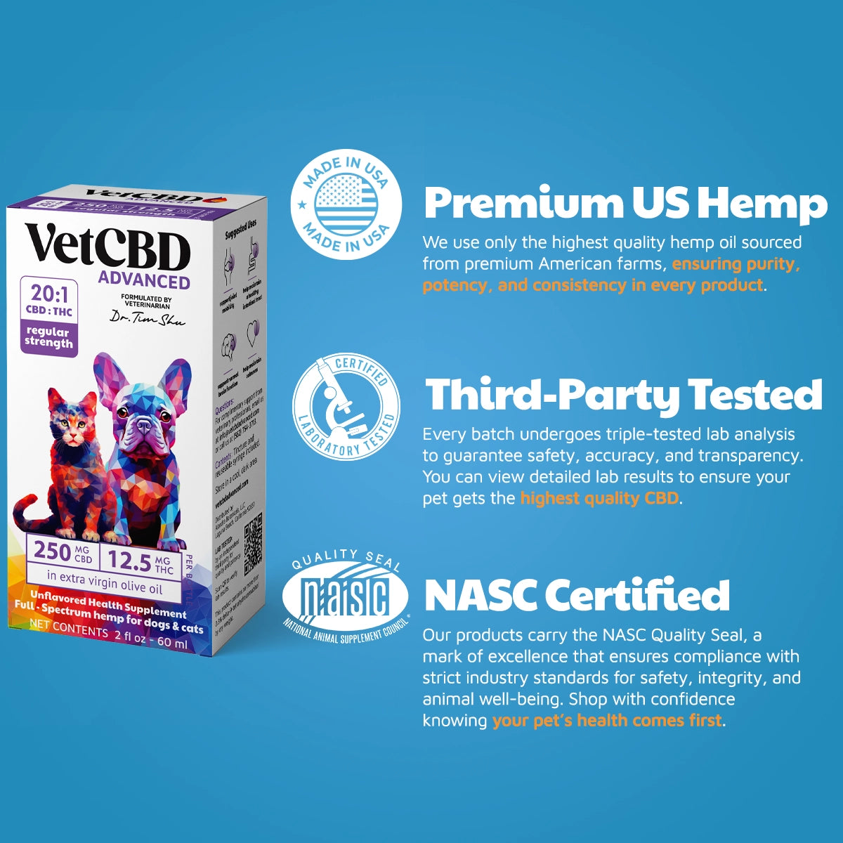 Advanced Formula CBD:THC Tinctures