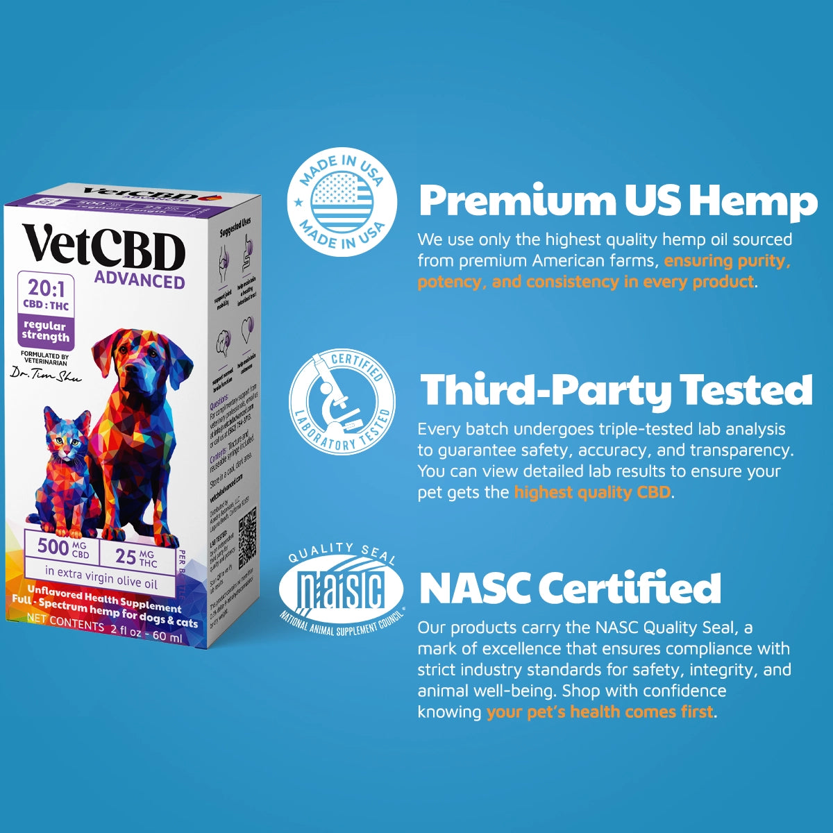Advanced Formula CBD:THC Tinctures