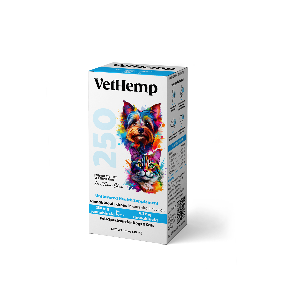 VetHemp Standard Formula Tinctures for Dogs & Cats