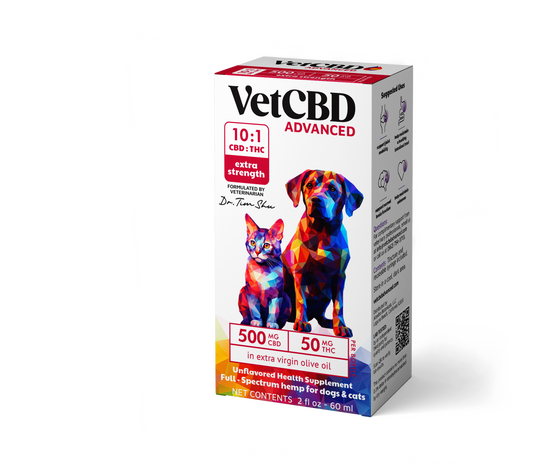 VetCBD Advanced Extra Strength Tincture 500mg — Ships as 2× 250mg Bottles
