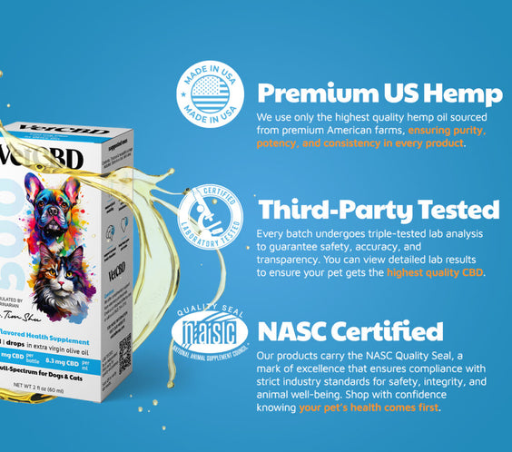 Standard Formula CBD Tinctures for Dogs & Cats