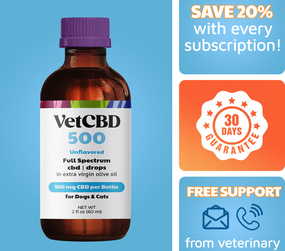 VetHemp Standard Formula Tinctures for Dogs & Cats