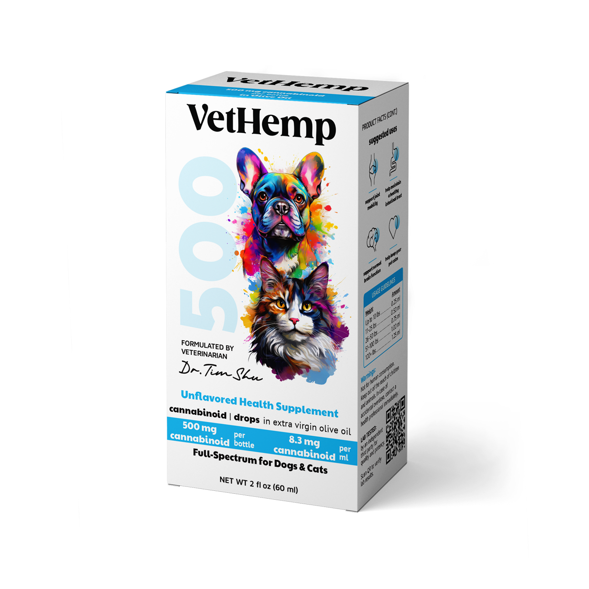 VetHemp Standard Formula Tinctures for Dogs & Cats