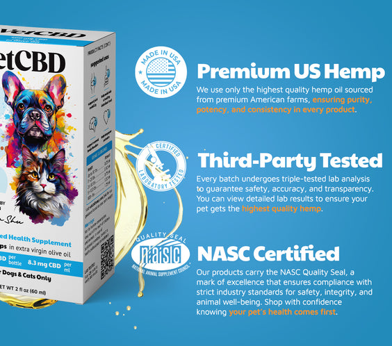 Standard Formula CBD Tinctures for Dogs & Cats