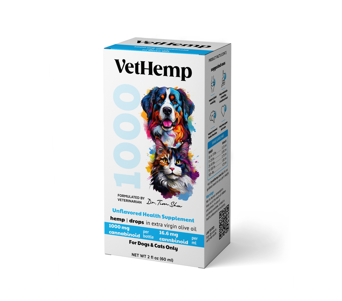 VetHemp Hemp Isolate Tinctures for Dogs & Cats