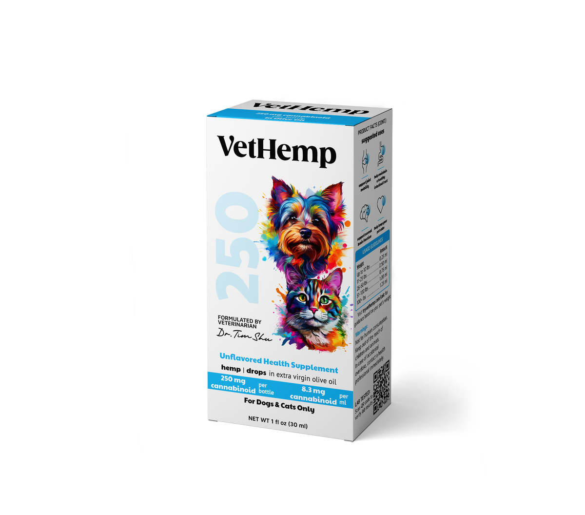 VetHemp Hemp Isolate Tinctures for Dogs & Cats