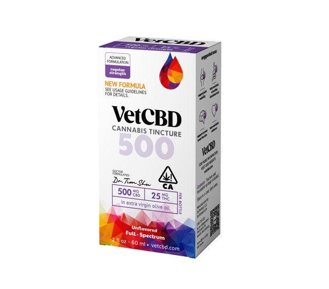 Cannabis Tincture 500 regular strength box