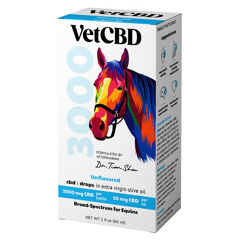 VetCBD 3000mg Broad Spectrum Tincture for Equine