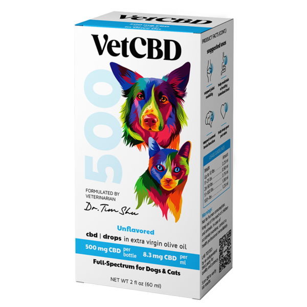 VetCBD 500mg Full Spectrum Tincture for Dogs and Cats