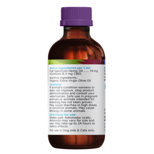 VetCBD 5000mg Full Spectrum Tincture Ingredients for Dogs and Cats